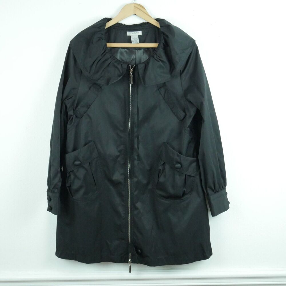Vertigo Paris Large Jacket Y2K Twee Avant Garde Black Quirky Artsy Dark Academia